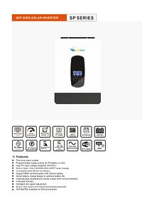 3KVA 3KW 4.2KVA 3800 Watt Tam Sinüs Akıllı MPPT 110A H.V 55-450V İnverter 24dc-220Vac 4.2kw İnvertör ürün fotoğrafı