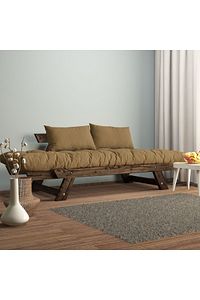 Adalar Modern Ceviz-camel Renk Ahşap Kanepe ürün fotoğrafı