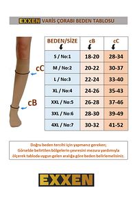 Diz Altı Variss Çorabı Orta Basınç Ccl2 Burnu Kapalı (TEN RENGİ - ÇİFT BACAK) Elit Seri ürün fotoğrafı
