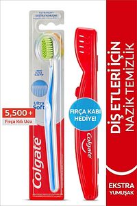 Ultra Soft Diş Etleri Için Nazik Temizlik Yumuşak Diş Fırçası Fırça Kabı Hediye ürün fotoğrafı