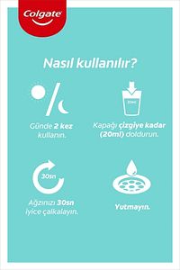 Plax Nane Ferahlığı Alkolsüz Ağız Bakım Suyu 500 ml Plax Taze Nane 250 ml X 2 Adet ürün fotoğrafı