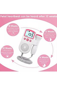 Fetal Doppler Jsl- T501 3 Mhz Hamile / Bebek Kalp Atışı Ölçme ürün fotoğrafı