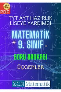 Tyt Ayt Hazırlık Liseye Yardımcı Matematik 9. Sınıf Soru Bankası - Üçgenler ürün fotoğrafı