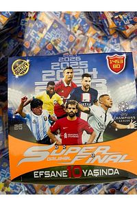 2023 Süper Final Orjinal 400 Adet Güncel Futbol Oyuncu Kartları - Efsane 10 Yaşında! ürün fotoğrafı