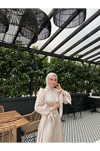 Lia Abiye Bej ürün fotoğrafı