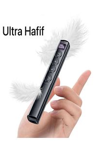 S7 Dijital Ekranlı Şarjlı Lazer Sunum Kumandası Şarj Göstergeli Lazer Powerpoint Laser Pointer Slayt ürün fotoğrafı
