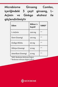 Ginseng Complex Kore, Sibirya, Amerikan Ginsengi, L-arjinin Ve Ginkgo Biloba Kompleks 30 Kapsül ürün fotoğrafı
