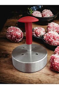 Hamburger Presi Köfte Basma Kalıbı 12 Cm (100-130 Gr) Paslanmaz ürün fotoğrafı