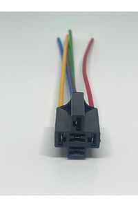 Mini Röle Soketi 4 - 5 Fişli Bakır Kablolu Pirinç Terminalli 1.50mm Kablo-5 Fiş Uyumlu ürün fotoğrafı