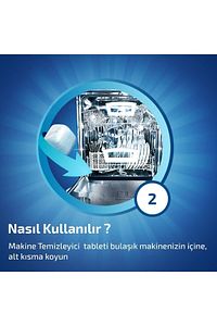 Bulaşık Makinesi Temizleyici 6 Yıkama Kapsül Tablet  3 Adet (3 x 2'li) ürün fotoğrafı
