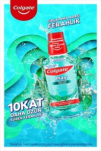 Plax Nane Ferahlığı Alkolsüz Ağız Bakım Suyu 500 ml Plax Taze Nane 250 ml X 2 Adet ürün fotoğrafı