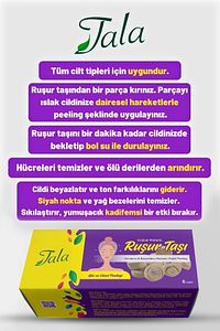 Ruşur Taşı Beyazlatıcı Ölü Derilerden Arındırıcı Yüz Ve Vücut Peelingi 6 Adet (İRAN HAMAM TAŞI) ürün fotoğrafı