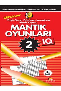 Mantık Akıl Oyunları 2 - Genç, Yaş Almış Düşünen Tüm Insanların Akıl Dolu Zeka Oyunu ürün fotoğrafı
