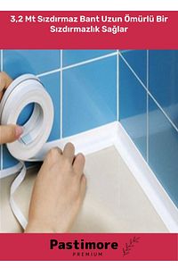 Duş Pvc Lavabo Küvet Tezgah Kenar Banyo Mutfak Pencere 3,2 Mt Su Sızdırmaz Geçirmez Yalıtım Bant ürün fotoğrafı