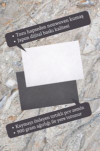 Modern Dijital Baskı - Kişiye Özel Tasarım Paspas 70x45cm - Dekoratif Kapı Önü Paspası ürün fotoğrafı