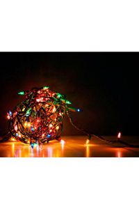 100 Ledli Kırmızı Yılbaşı Ağacı Işığı Led Ampül ürün fotoğrafı
