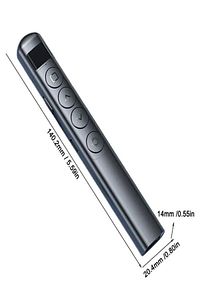 S7 Dijital Ekranlı Şarjlı Lazer Sunum Kumandası Şarj Göstergeli Lazer Powerpoint Laser Pointer Slayt ürün fotoğrafı