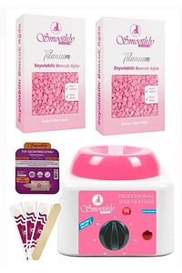 2 Ad.250gr Soyulabilen Boncuk Ağda Ağda Isıtıcı Makine+ Karınca Yumurta Yağı Losyonu + 4 Spatula ürün fotoğrafı