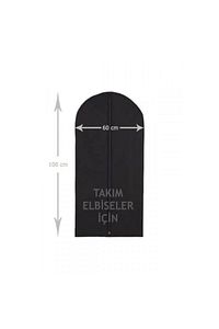 Takım Elbise Kılıfı Gamboç 60x100 Siyah Tela Nonvoven ürün fotoğrafı