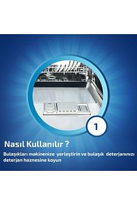 Bulaşık Makinesi Temizleyici 6 Yıkama Kapsül Tablet  3 Adet (3 x 2'li) ürün fotoğrafı