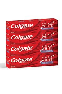 Visible White Maksimum Beyazlık Beyazlatıcı Diş Macunu 75 ml X4 Adet - Diş Fırça Kabı Hediye ürün fotoğrafı