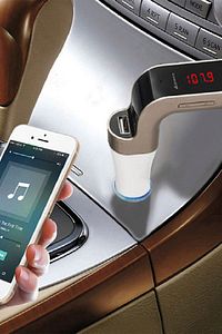 Tüm Araba Ve Telefonlara Uyumlu Universal Oto Fm Transmitter Cihazı Carg7 Bluetooth Araç Kit ürün fotoğrafı