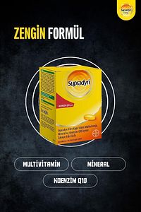 30 Film Kaplı Tablet | Koenzim Q10, Multivitamin Ve Mineral Içeren Takviye Edici Gıda ürün fotoğrafı