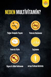 30 Film Kaplı Tablet | Koenzim Q10, Multivitamin Ve Mineral Içeren Takviye Edici Gıda ürün fotoğrafı