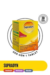30 Film Kaplı Tablet | Koenzim Q10, Multivitamin Ve Mineral Içeren Takviye Edici Gıda ürün fotoğrafı