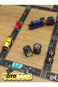 Otobant Eğitici Ve Eğlenceli Yol Yapım Bandı - Çocuk Trafik Bantı - Road Tape Oyun Bandı ürün fotoğrafı