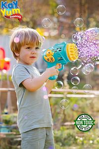 Duck Çok Delikli Pilli Köpük Atan Tabanca Oyuncağı 23 Delikli Bubble Gun ürün fotoğrafı