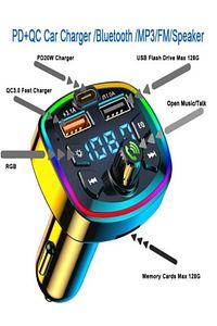 Araç Bluetooth 5.0 Fm Transmitter Cihazı Araba Müzik Mp3 Çalar Oto Çakmaklık Şarj Aleti ürün fotoğrafı