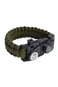 Gaddar Plus taktikal yeşil bileklik magnezyum çubuklu düdüklü ledli unisex hediyelik 19 işlev ürün fotoğrafı