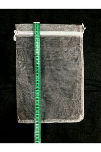 Organze Şeffaf Tül Kese , 10 Adet (20X30 CM) Yazma,dügün Havlu,yasin,bohça,üzüm Torbası Kesesi ürün fotoğrafı
