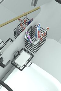 Yapışkanlı Metal Diş Fırçalık + Banyo Sabunluk 2li Set ürün fotoğrafı