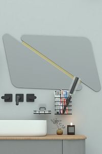 Yapışkanlı Metal Diş Fırçalık + Banyo Sabunluk 2li Set ürün fotoğrafı