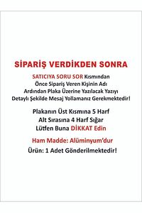 Dekor Plaka, Bisiklet Plaka, Isimli Plaka, Cam Önü Plakası, Aksesuar Plaka ürün fotoğrafı