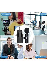 MAF Kablosuz Yaka Mikrofonu iPhone 3.5mm Aux iPhone Type-C PC Tablet Video Kayıt Vlog USB C ve Amfi ürün fotoğrafı