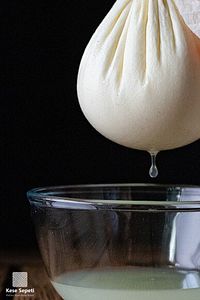 Vegan Ve Hayvansal Süt Ürünleri Süzme Kesesi - Yıkanabilir %100 Pamuk Natürel Bez Torba | Estameña ürün fotoğrafı