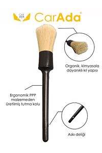 Oto Detay Fırçası Premium Seri, Araç Temizlik Fırçası, Yumuşak Organik Kıllı ürün fotoğrafı