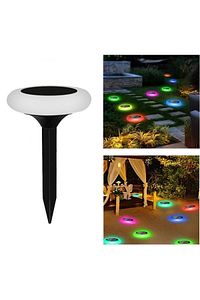 GÜNEŞ ENERJİLİ YUVARLAK SAPLAMALI RGB ÇOK RENKLİ BAHÇE AYDINLATMA LAMBASI LED IŞIK ürün fotoğrafı