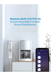 Akıllı Wi-fi Destekli 4\'lü Akım Korumalı Priz ürün fotoğrafı