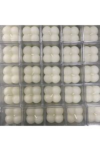 20 Adet Mika Kutulu Beyaz Mini Bubble Mum Seti Söz,nişan,düğün,kına,nikah Dağıtmalık Hediyelikler ürün fotoğrafı