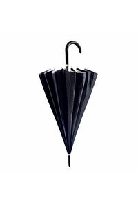 Fiber Telli Dışı Siyah Içi Gümüş Renk Baston Şemsiye Unisex Şemsiye 80 Cm ürün fotoğrafı
