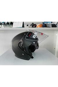 Jk526 Güneş Vizörlü Mat Siyah Açık Kask ürün fotoğrafı
