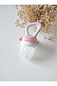 Meyve Sebze Besleme Emziği-Meyve Sebze Süzgeci- Silikon Meyve Sebze Emziği-Meyve Filesi-PEMBE ürün fotoğrafı