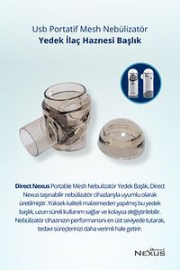 Portable Mesh Nebulizatör Yedek Ilaç Haznesi Başlık ürün fotoğrafı