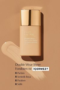 Double Wear Sheer Işıltı ve Nem Etkili Hafif Dokulu Fondöten SPF20 - 30ml Renk:2N1 Desert Beige ürün fotoğrafı