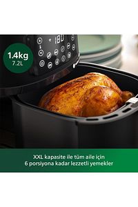 5000 Serisi Airfryer XXL Connected, 7,2 Lt (1,4 kg), Rapid Air Teknolojisi, HD9285/96 ürün fotoğrafı