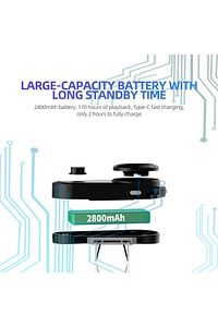Motosiklet Kask Kulaklık Intercom Işıklı Interkom 2800 Mah Batarya ürün fotoğrafı